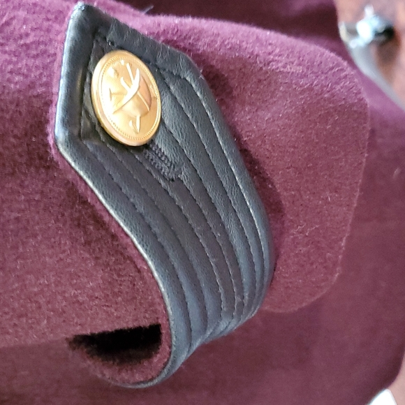 Badgley Mischka woman's belted pea wool blend coat size xl - Picture 8 of 14